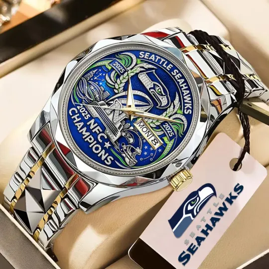 Seahawks 2025 Champions Alloy Quartz Watch
