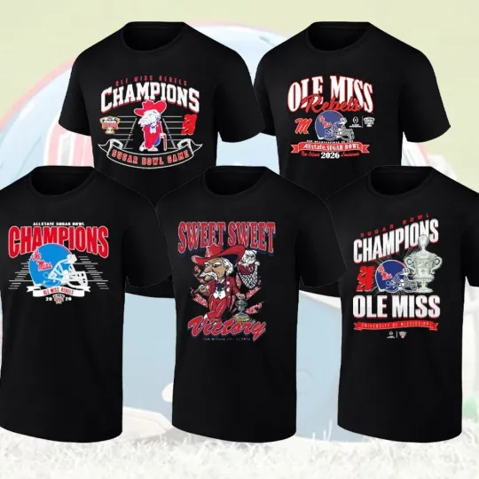 HOT! Ole Miss Rebels Sweet Victory 2026 Sugar Bowl Champions Collection