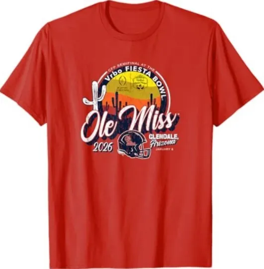 Mississippi Ole Miss Rebels Fiesta Bowl 2026 CFP Semifinal T-Shirt