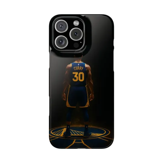 Premium Slim Phone Case, Stephen Curry, Basketball, NBA, Golden State Warriors