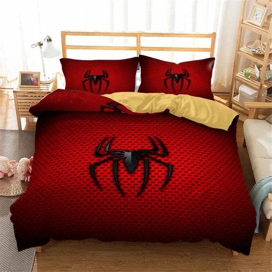 Discover Spiderman Spider Single/Double/Queen/King Size Bed Quilt Duvet Doona Cover Set