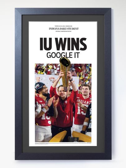 2026 Indiana Football Wins  Google It  College Football Championship Unframed Newspaper
