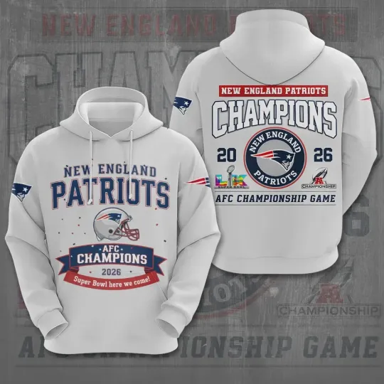 Discover Patriots AFC Champions 2026 3D Apparel