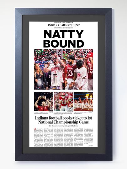 2026 Indiana Football - "Natty Bound!" - College Football Championship Unframed Newspaper