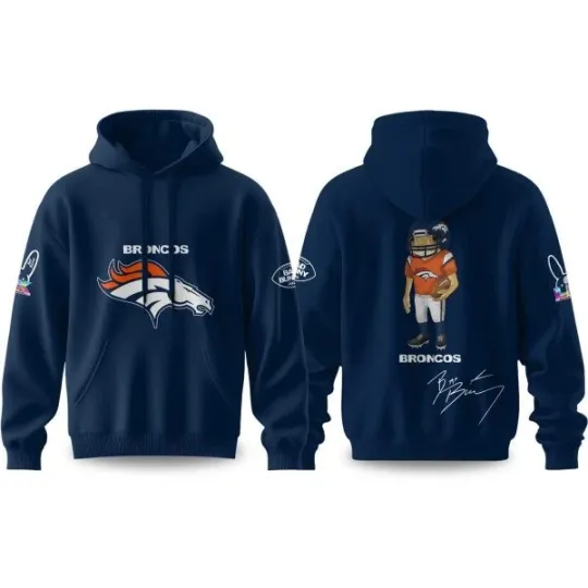 Broncos Bunny 2026 Super Bowl Concho Football Hoodie