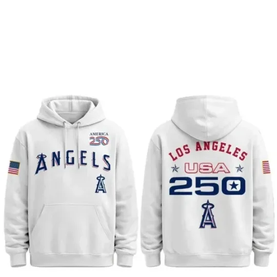 Discover 2026 Angels Celebration USA 250 Anniversary Hoodie