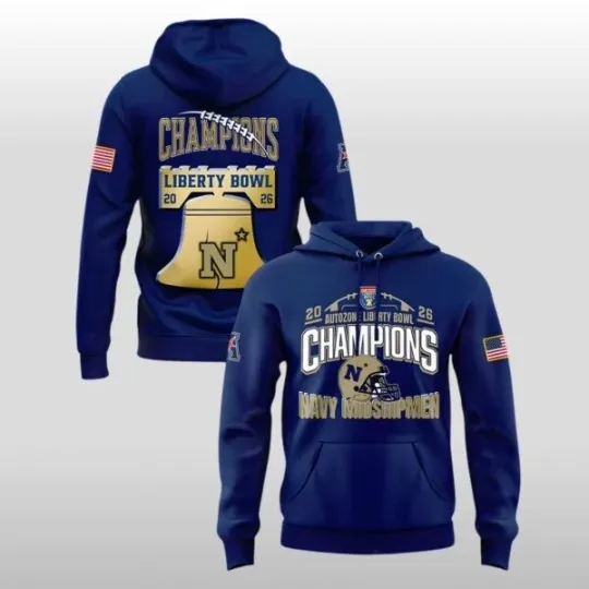 College Football Fan Hoodie 2026 Navy Inspired Victory Style