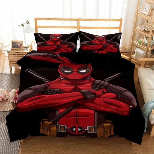 DeadPool Bedding Set, Bedroom Decoration