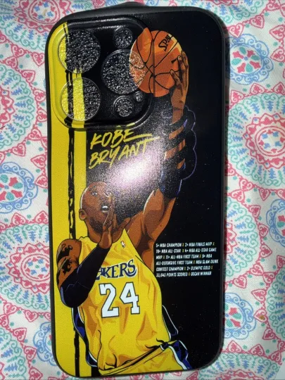 Kobe Bryant NBA Legend Photo Case for iPhone 14 Pro – Gift for Basketball Fans