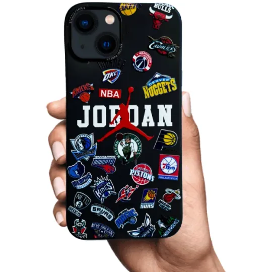 Discover iPhone case Fashionable Off-Sport Black AJ case Compatible for iPhone  15