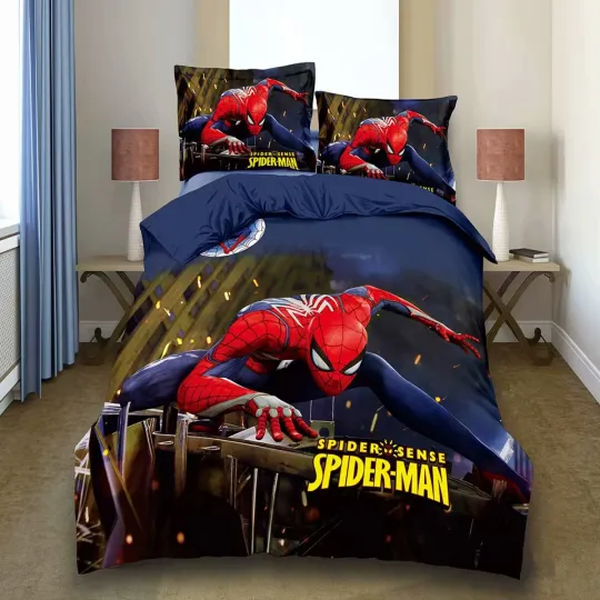 Discover Spiderman Bedding Set, Bedroom Decoration