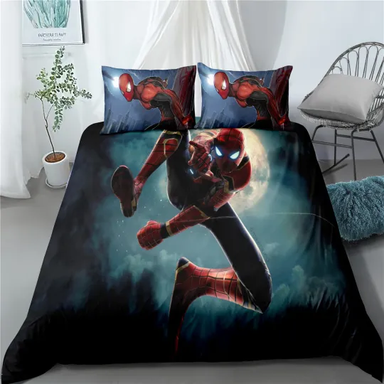 Discover Spiderman Bedding Set, Bedroom Decoration