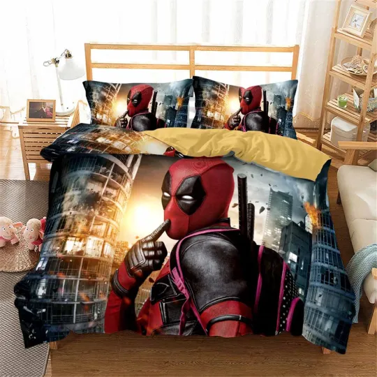 DeadPool Bedding Set, Bedroom Decoration