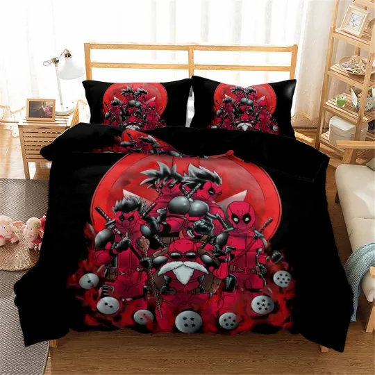 DeadPool Bedding Set, Bedroom Decoration