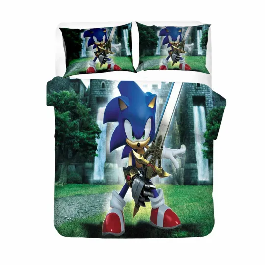 Sonic The Hedgehog Bedding Set, Bedroom Decoration