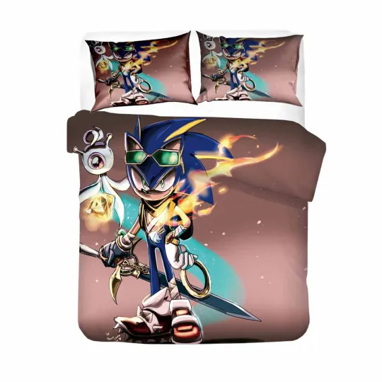 Sonic The Hedgehog Bedding Set, Bedroom Decoration