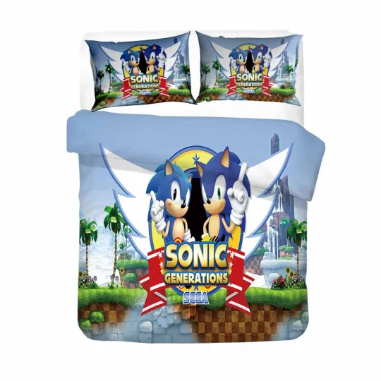 Sonic The Hedgehog Bedding Set, Bedroom Decoration
