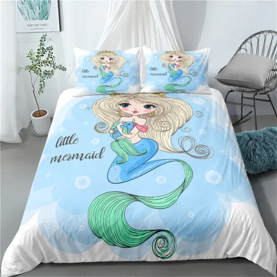 Discover Mermaid Bedding Set, Bedroom Decoration