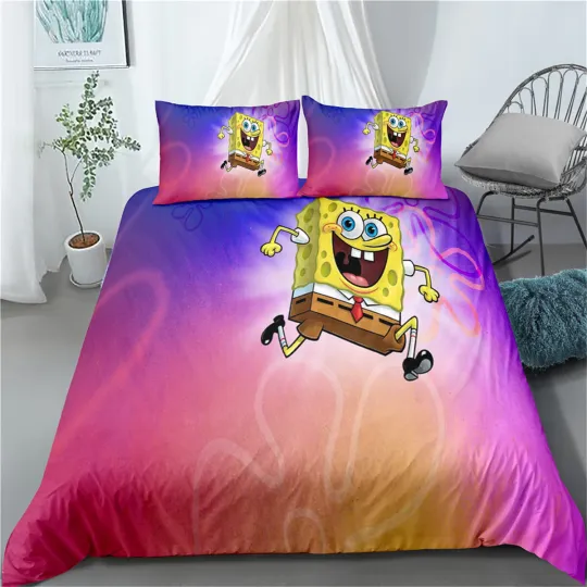 Spongebob Bedding Set, Bedroom Decoration