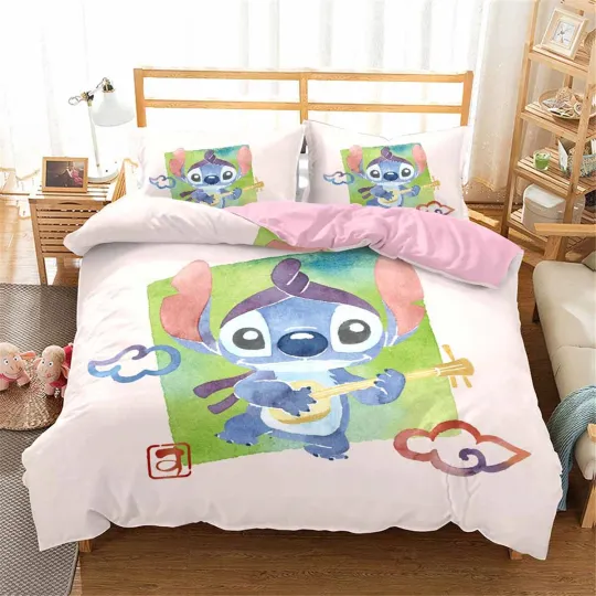 Discover Stitch Guitar Bedding Set, Bedroom Decoration