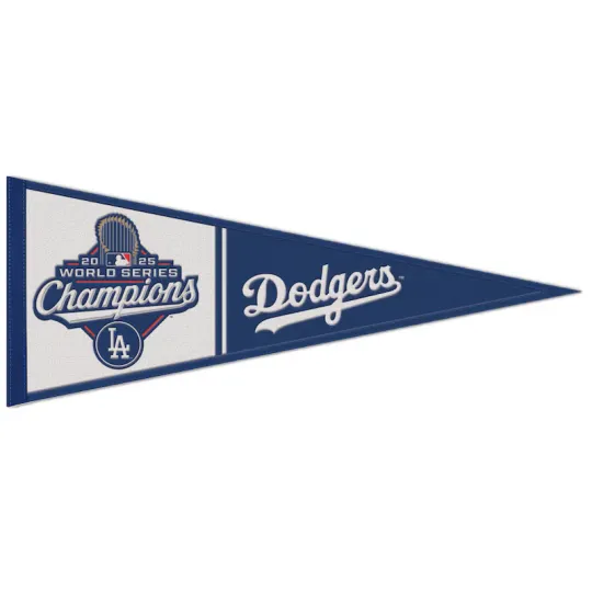 Discover 2025 World Series Champions Los Angeles Dodgers Wool Pennant