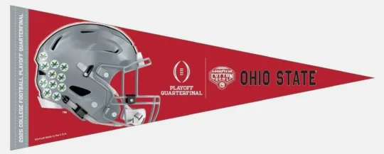 Discover 2025 2026 CFP Playoff Ohio State Buckeyes Cotton Bowl Pennant Quarterfinals