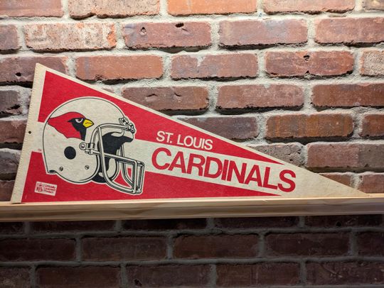 Discover 1980s St Louis Cardinals football Large Vintage Pennant - Authentic Sports Memorabilia