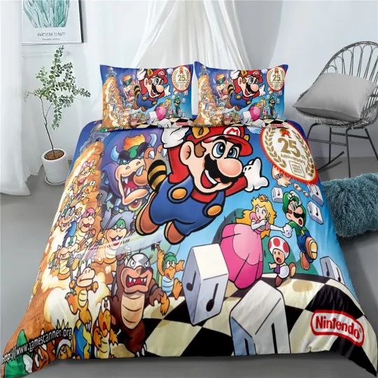 Discover Super Mario Bedding Set, Bedroom Decoration