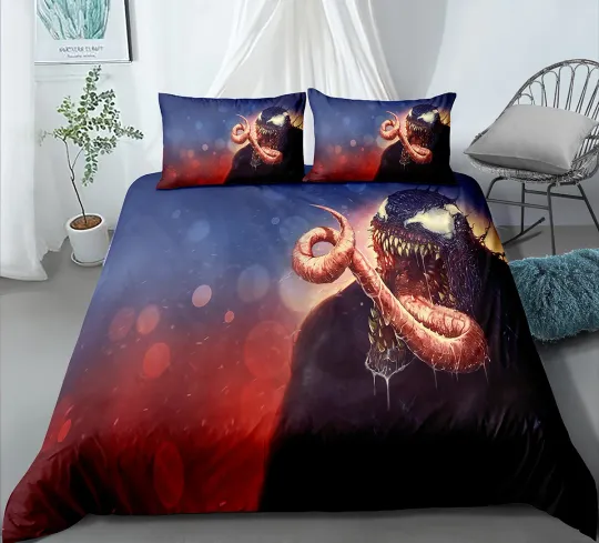 Venom 3D Bedding Set, Bedroom Decoration