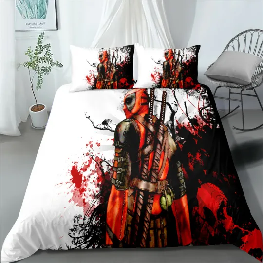 Deadpool Bedding Set, Bedroom Decoration