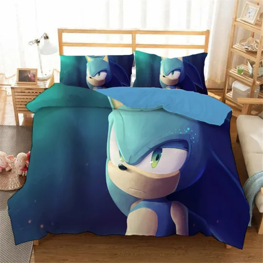 Sonic The Hedgehog Bedding Set, Bedroom Decoration