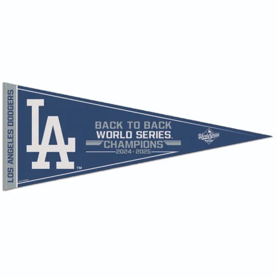 Discover 2025 World Series Champions Los Angeles Dodgers Triangle Pennant