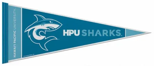 Discover Hawaii Pacific Honolulu HPU SHARKS Official NCAA Team 12x30 Felt PENNANT