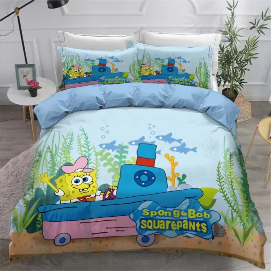 SpongeBob Bedding Set, Bedroom Decoration