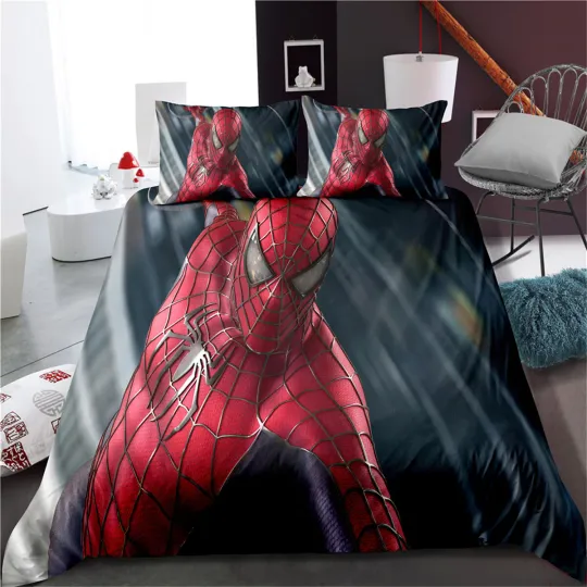 Discover Spiderman Bedding Set, Bedroom Decoration