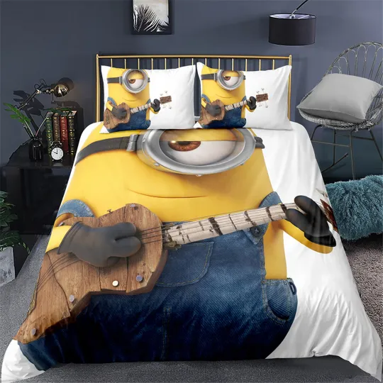 Discover The Mini Guitar Single/Double/Queen/King Bed Quilt Doona Duvet Cover Set