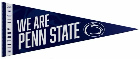 Penn State University Nittany Lions WE ARE Official NCAA Team 12x30 Felt PENNANT