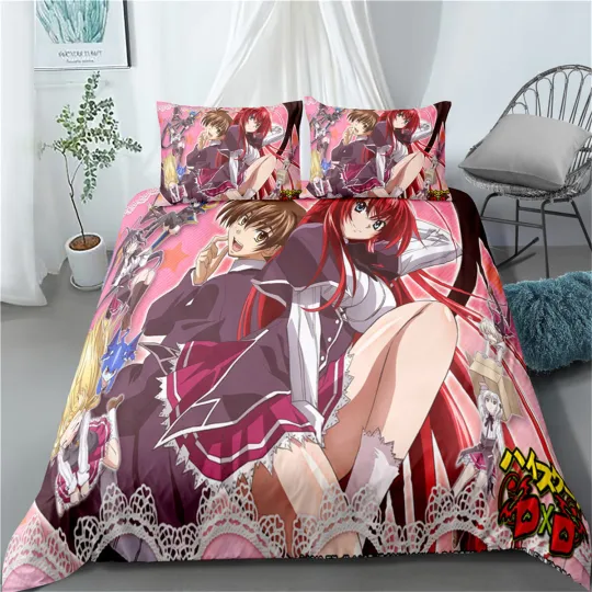 Discover High School D×D Anime Bedding Set, Bedroom Decoration