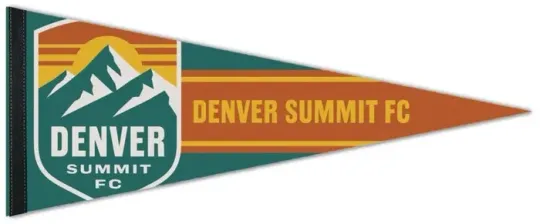 Discover DENVER SUMMIT FC NWSL Women's Soccer Premium Felt 12x30 Collectors PENNANT