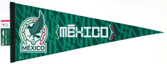 Discover TEAM MEXICO Official World Cup Soccer Football Futbol Premium Felt 12x30 PENNANT