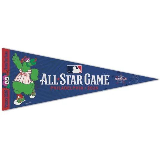 2026 All Star Game Logo Pennant Philadelphia Phillies Phanatic Decor