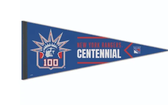 New York Rangers 100th Anniversary Centennial Pennant 2025 2026