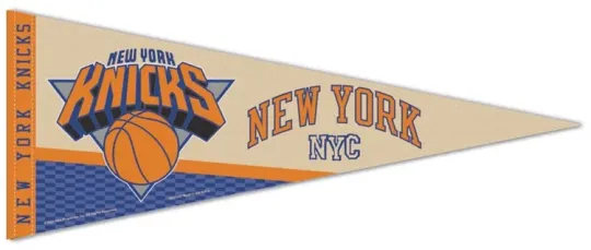 Discover NEW YORK KNICKS NBA City Edition 2025-26 Premium Felt 12x30 Collector's PENNANT