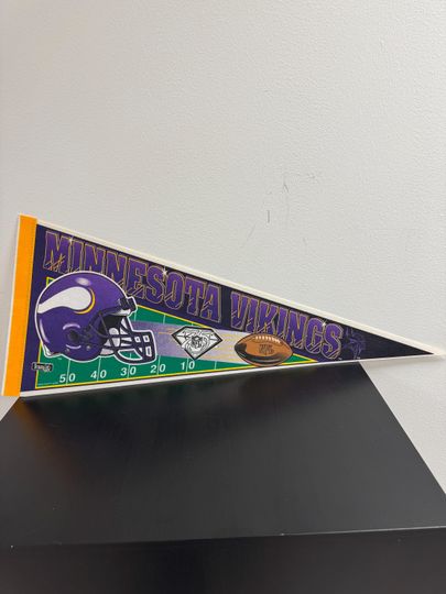 Minnesota Vikings football vintage pennant from 1990s