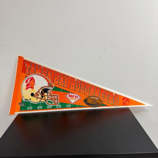 Tampa Bay Buccaners football vintage pennant from 1990s