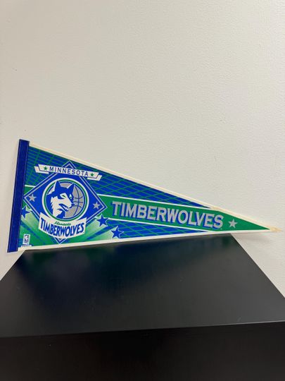Discover Minnesota Timberwolves NBA vintage pennant from 1990s