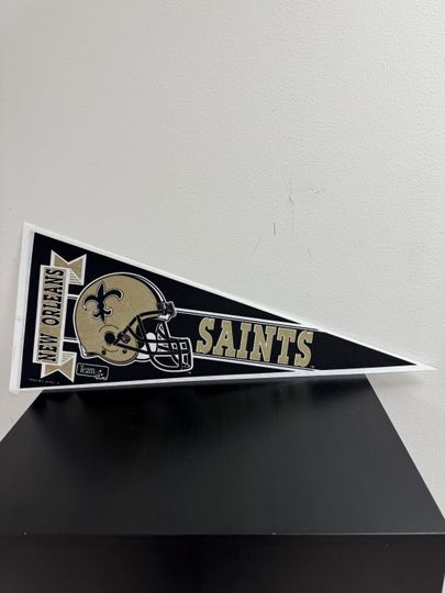 New Orleans Saints football vintage pennant from 1990s