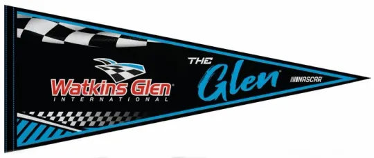Discover WATKINS GLEN INTERNATIONAL NASCAR Racing Track Official 12x30 Felt PENNANT