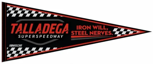 Discover TALLADEGA SUPERSPEEDWAY NASCAR Racing Track Official 12x30 Felt PENNANT
