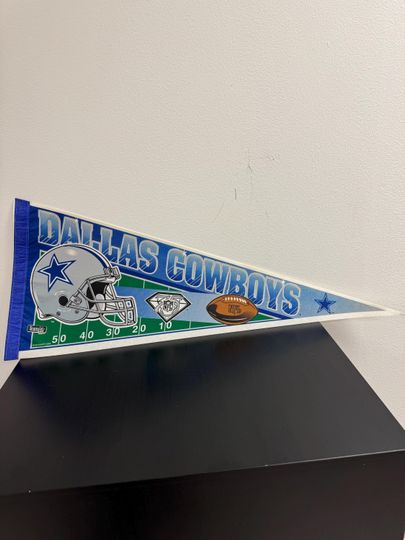 Discover Dallas Cowboys football vintage pennant from 1990s